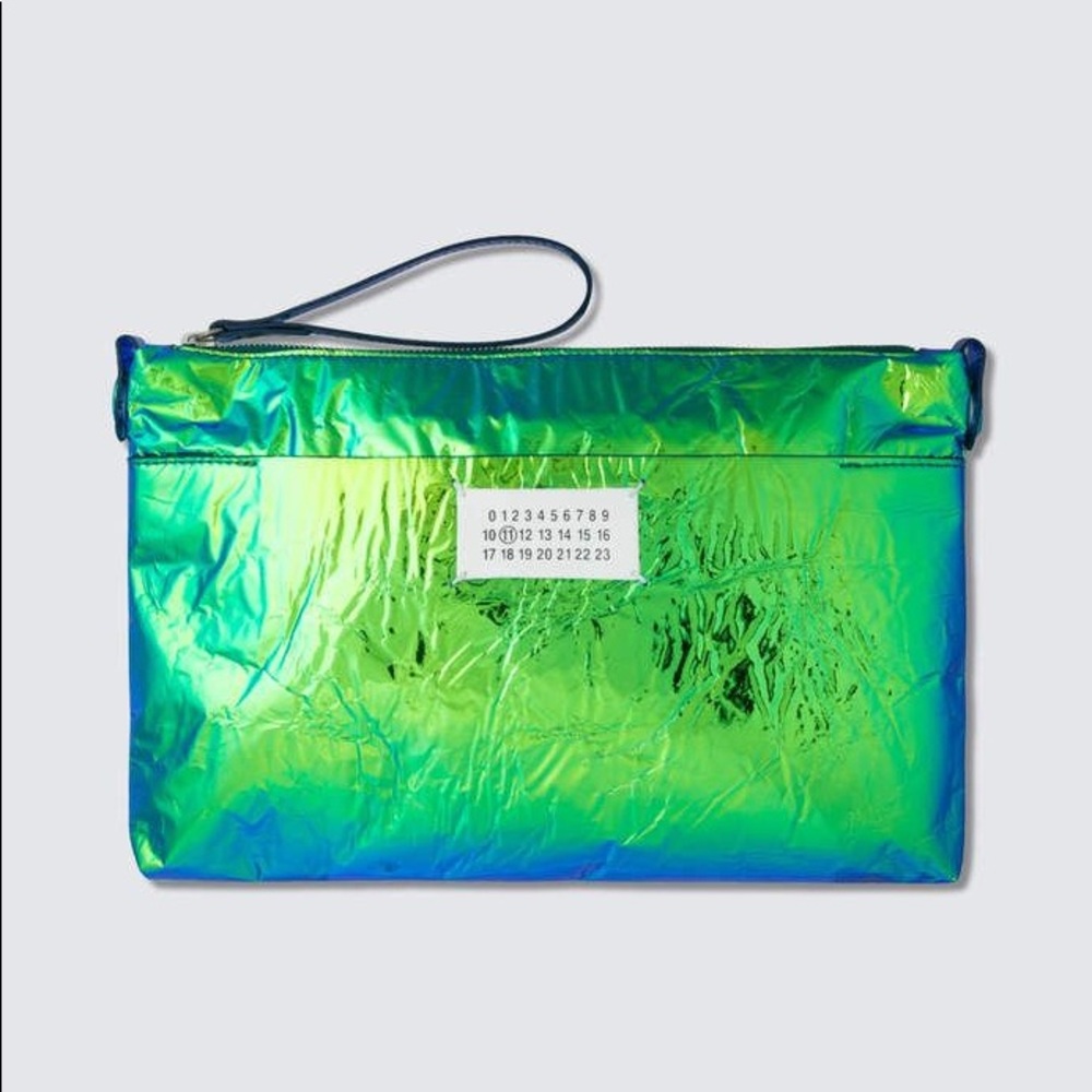 Margiela iridescent pouch/clutch